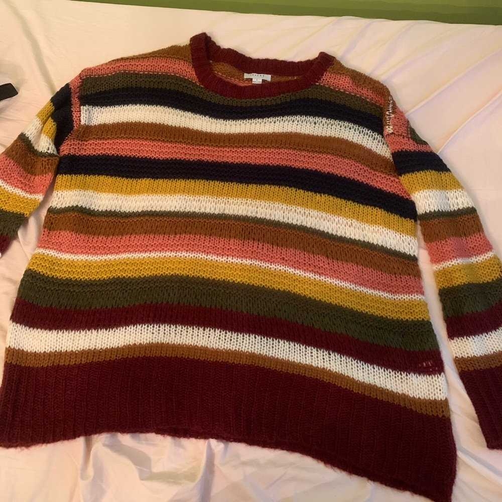 Oversized striped sweater